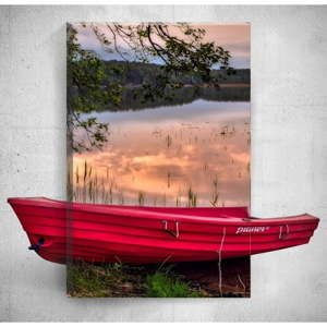 Nástěnný 3D obraz Mosticx Red Boat, 40 x 60 cm