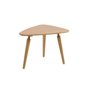 Přírodní konferenční stolek z dubového dřeva Folke Cappuccino, výška 53 x 50 x 67 cm