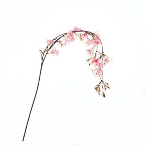 Růžová umělá větévka Moycor Peach, délka 130 cm