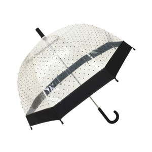 Transparentní deštník pro děti s černým lemem Ambiance Audrey, ⌀ 66 cm