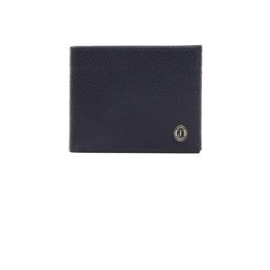 Modrá pánská kožená peněženka Trussardi Marinero, 12,5 x 9,5 cm