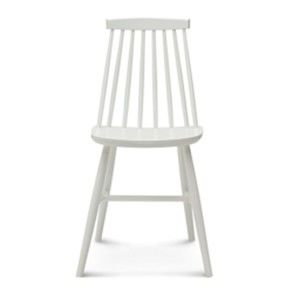 Bílá dřevěná židle Fameg Age