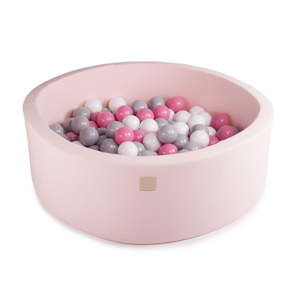 Růžový dětský bazének s 200 kuličkami MeowBaby Pinky, ø 90 x 30 cm