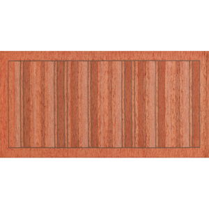 Oranžový běhoun Floorita Velour, 55 x 190 cm