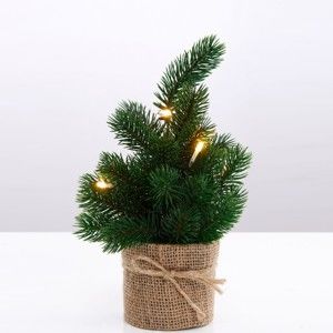 Umělý vánoční stromek s led světly Butlers, výška 30 cm