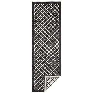 Černo-krémový venkovní koberec Bougari Sydney, 80 x 350 cm