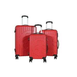 Sada 3 červených cestovních kufrů LULU CASTAGNETTE Philip