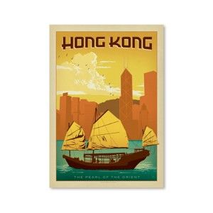 Plakát Americanflat Hong Kong, 42 x 30 cm