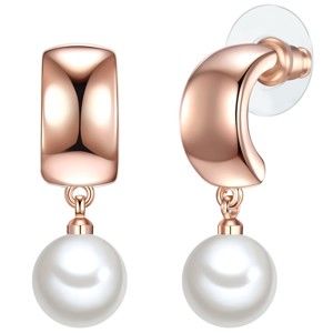 Perlové náušnice Perldesse Vua, perla ⌀ 1 cm