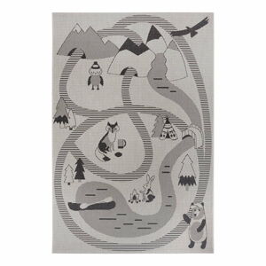Krémový dětský koberec Ragami Animals, 120 x 170 cm