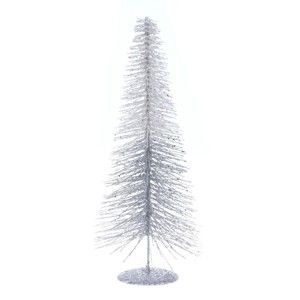 Dekorativní kovový stromek v bílé a stříbrné barvě Ewax, výška 40 cm