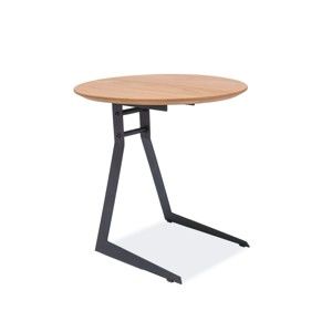 Odkládací stolek s konstrukcí z černě lakované oceli Signal Vico, ⌀ 45 cm