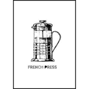 Plakát Imagioo French Press, 40 x 30 cm