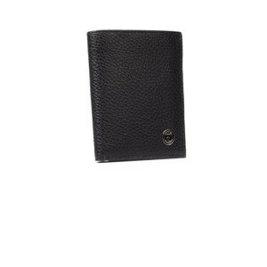 Černá pánská kožená peněženka Trussardi New Man, 12,5 x 9,5 cm