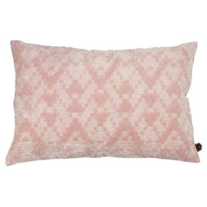 Světle růžový bavlněný polštář BePureHome, 40 x 60 cm
