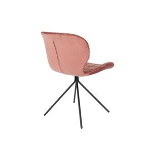 Sada 2 růžových židlí Zuiver OMG Velvet