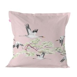 Bavlněný povlak na polštář Happy Friday Basic Cushion Cover Cranes, 60 x 60 cm