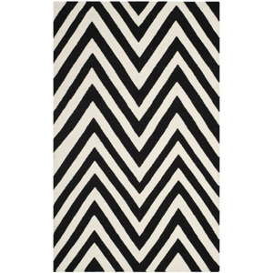 Vlněný koberec Safavieh Serena, 121x182 cm, černý