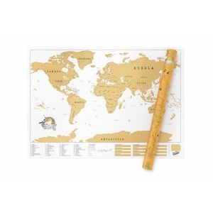 Seškrabávací mapa světa Luckies of London Original XL
