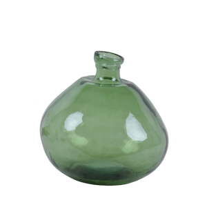 Zelená váza z recyklovaného skla Ego Dekor Simplicity, výška 33 cm
