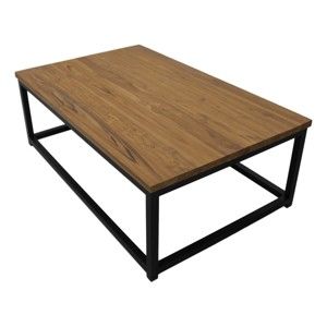 Konferenční stolek z teakového dřeva a kovu HSM collection, 120 x 75 cm