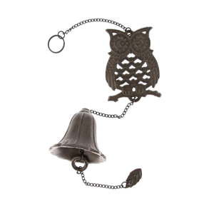 Litinový nástěnný zvonek Dakls Owl