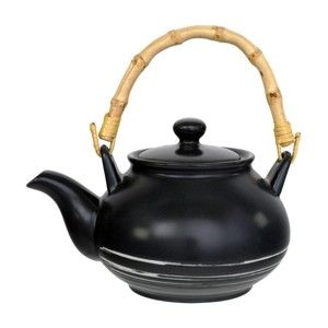 Černá konvička na čaj Tokyo Design Studio Maru, 500 ml