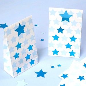 Sada 5 papírových pytlíčků Neviti Little Star Blue