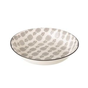 Šedobílý porcelánový hluboký talíř Unimasa Pinna, ⌀ 18,1 cm