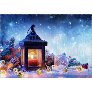 Koberec Vitaus Christmas Period Lantern, 50 x 80 cm