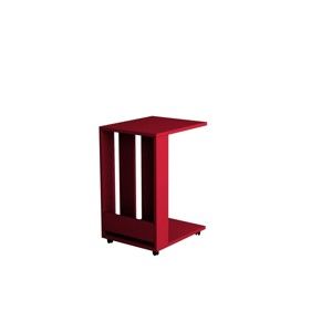 Červený příruční stolek Homitis Alfa