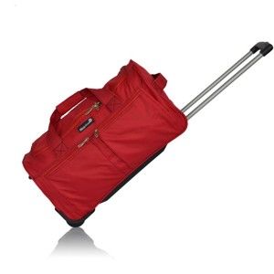 Červená cestovní taška na kolečkách Hero Palerme, 41 l