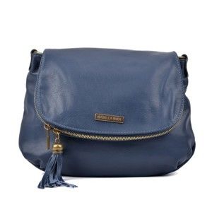 Modrá kožená kabelka Isabella Rhea Margona