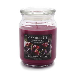 Vonná svíčka ve skle s vůní černé třešně Candle-Lite, doba hoření až 110 hodin