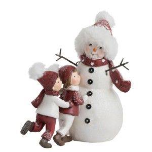 Dekorativní vánoční soška J-Line Snowmen