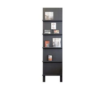 Černá knihovna z borovicového dřeva 56x215 cm Display – vtwonen