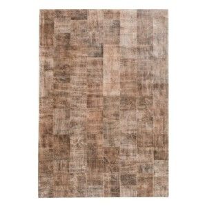 Světle hnědý koberec z pravé kůže Fuhrhome Ankara, 120 x 180 cm