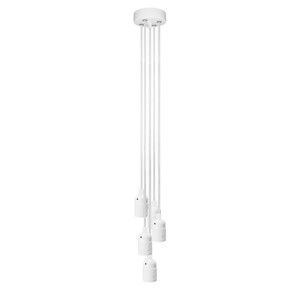 Bílé závěsné svítidlo s 5 kabely Bulb Attack Uno Basic Unit