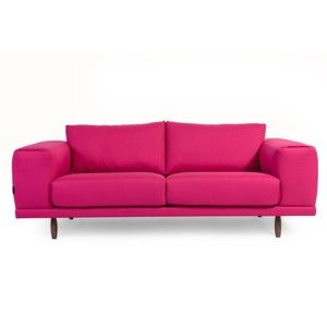 Růžová třímístná pohovka Charlie Pommier Relax