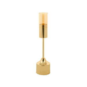 Svícen zlaté barvy Santiago Pons Luxy, výška 37 cm