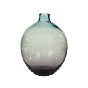 Modrá křišťálová dekorativní váza Santiago Pons Ryde, Ø 22 cm