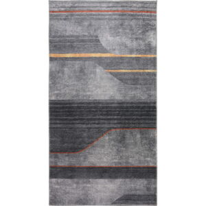 Šedý pratelný koberec 50x80 cm – Vitaus