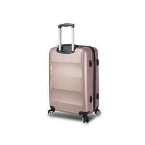 Růžový cestovní kufr na kolečkách s USB portem My Valice COLORS LASSO Pilot Suitcase
