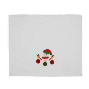 Osuška Christmas Joy White, 30 x 50 cm