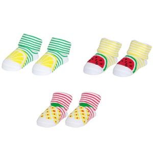 Sada 3 párů ponožek pro miminko Le Studio Fruits