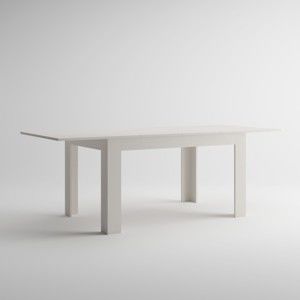 Rozkládací jídelní stůl v dekoru bílé borovice MobiliFiver Easy, délka 140-220 cm