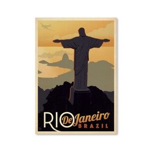 Plakát Americanflat Rio, 42 x 30 cm