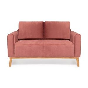 Pudrově růžová 2místná sedačka Vivonita Milton Trend