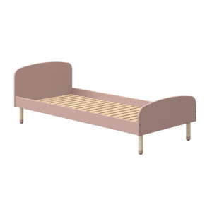 Růžová dětská postel Flexa Play, 90 x 190 cm