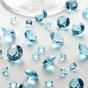 Světle modré dekorativní krystaly Neviti Party, 100 g